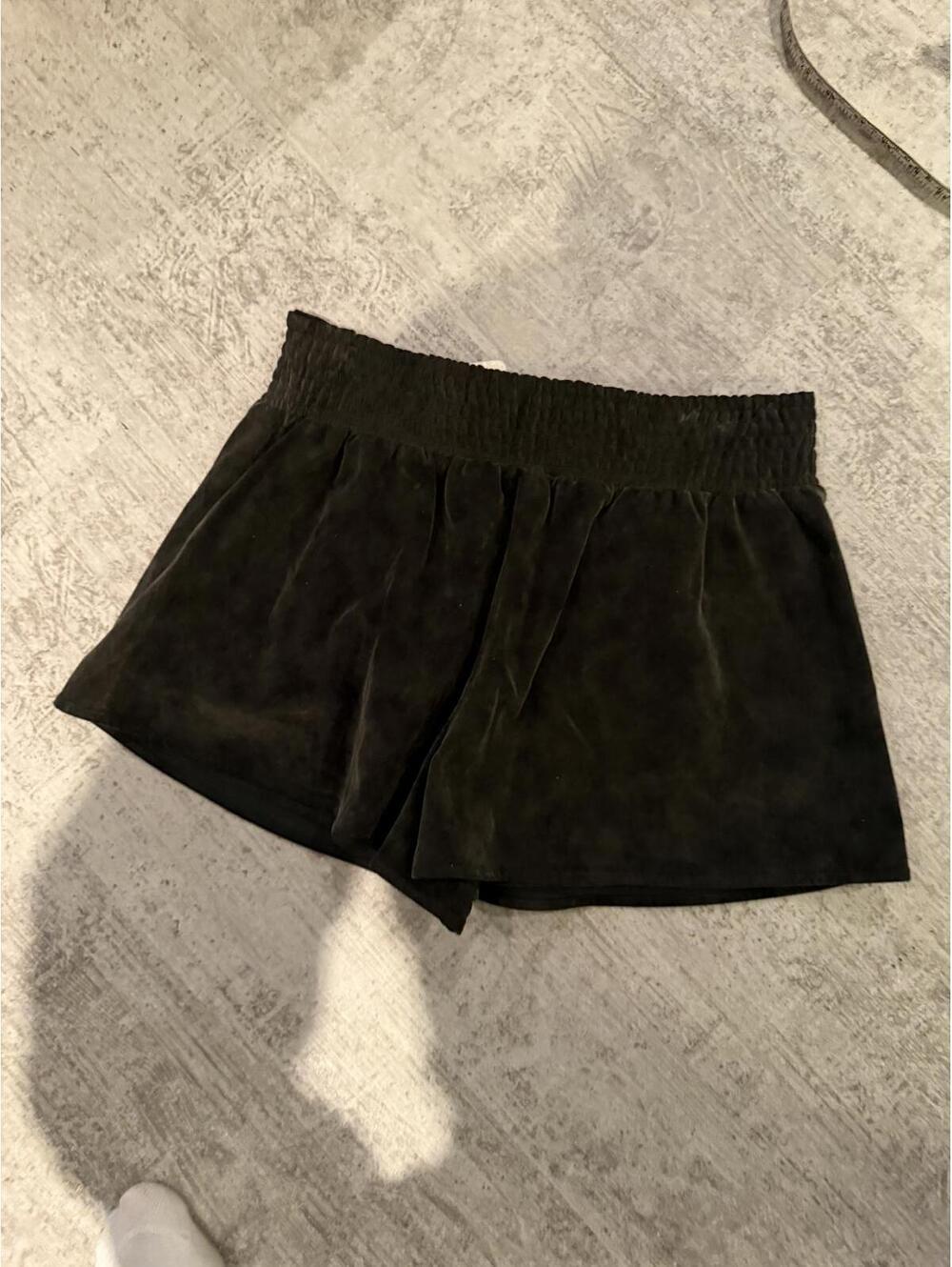 NWT Free People Black Faux Suede Skort Medium